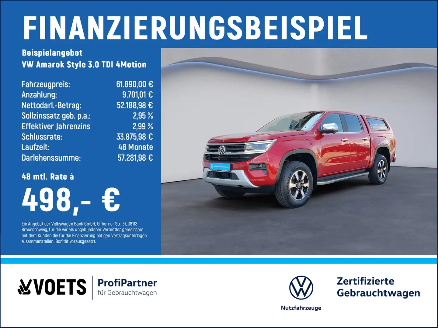 Volkswagen Amarok Style 3.0 TDI 4Motion AHK+MATRIX-LED+H+K Rouge - 2