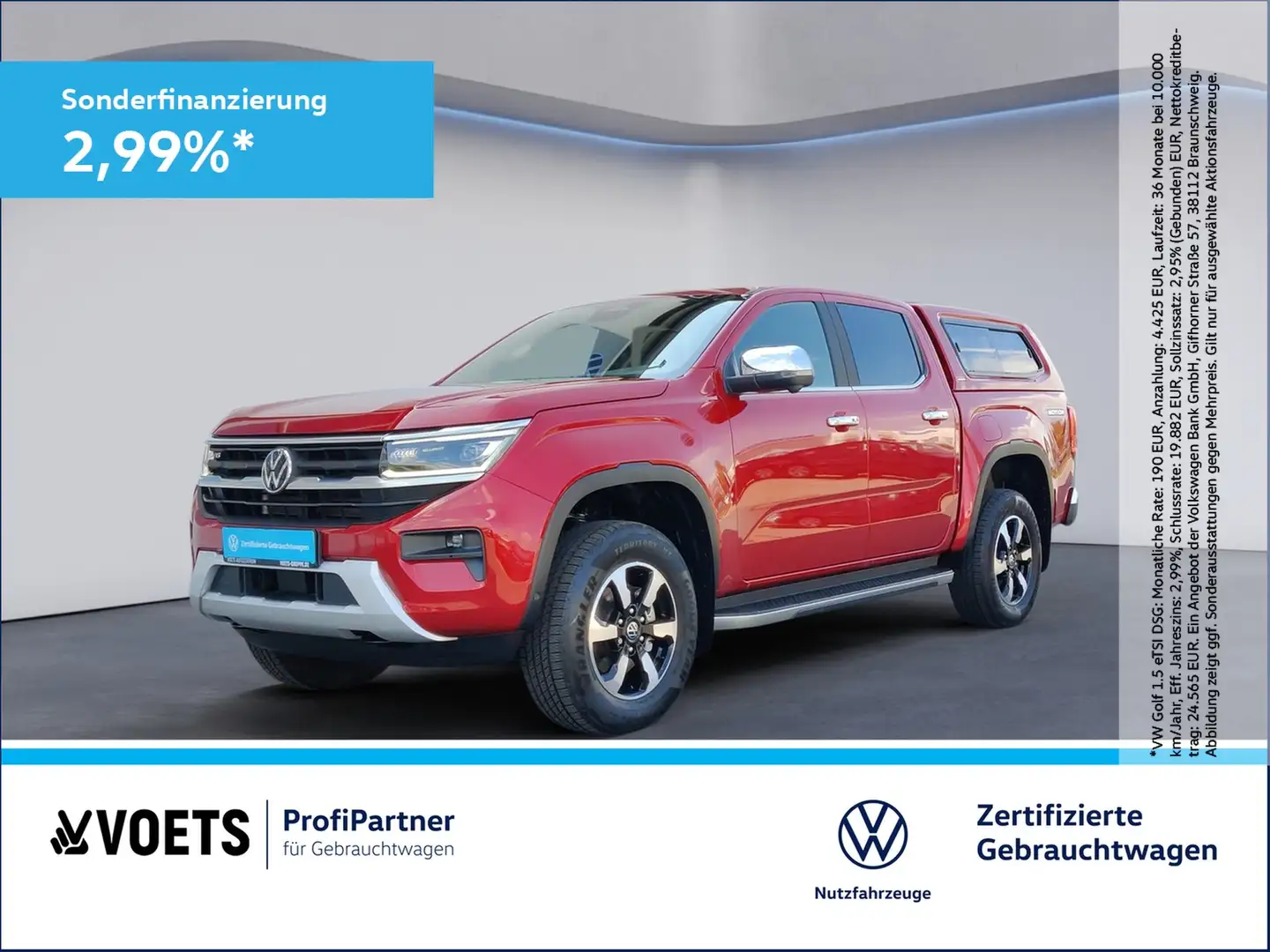 Volkswagen Amarok Style 3.0 TDI 4Motion AHK+MATRIX-LED+H+K Rouge - 1