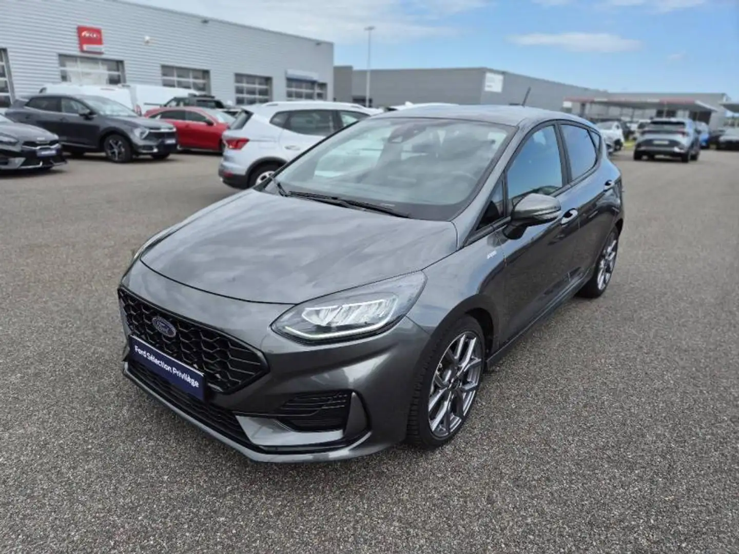 Ford Fiesta 1.0 EcoBoost Hybrid 125ch ST-Line X Powershift 5p Grau - 1