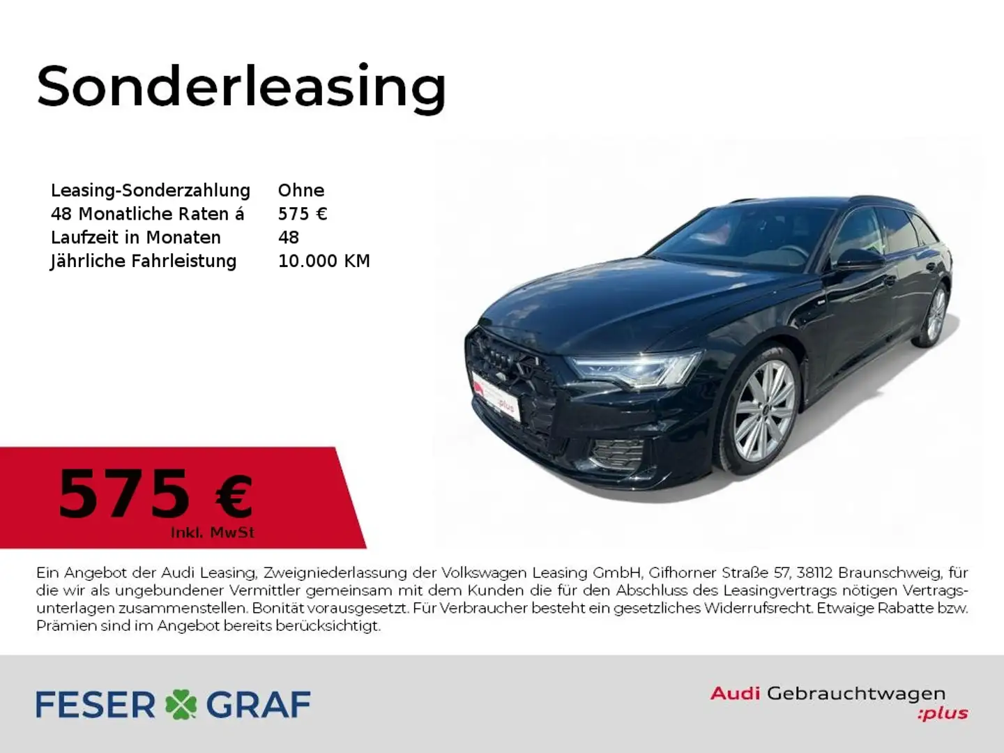 Audi A6 Avant S line 50 TDI quattro tiptronic Matrix-LED/K Schwarz - 1