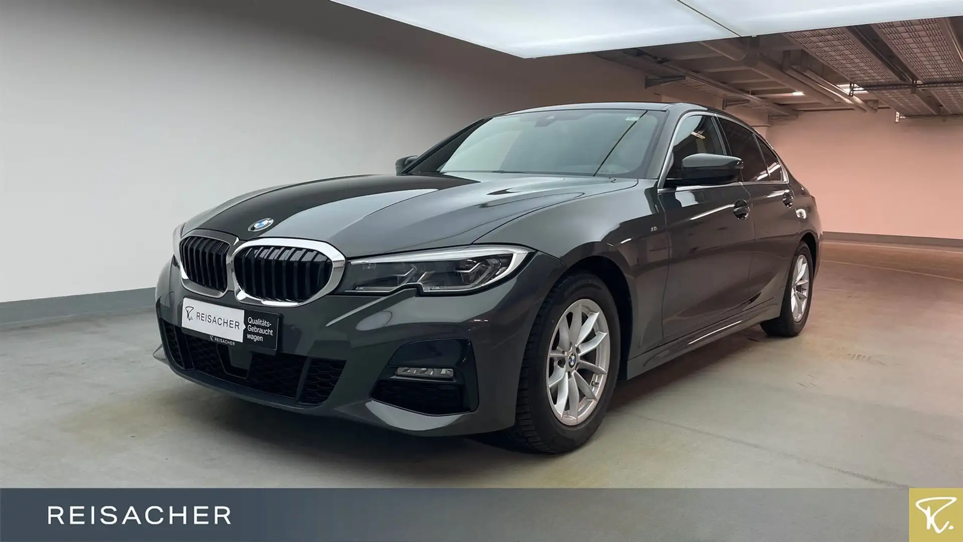 BMW 320 i A Lim M-Sport,AHK,Leder,ACC,HUD,LCProf Grau - 1