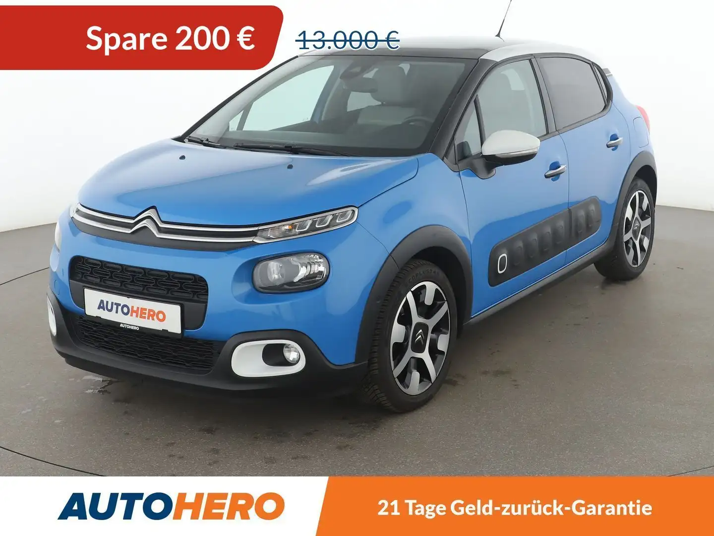 Citroen C3 1.2 PureTech Shine*NAVI*TEMPO*CAM *PDC*KLIMA* Blau - 1