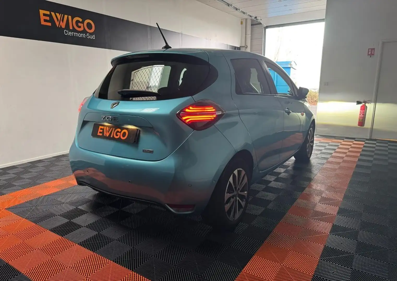 Renault ZOE r110 50kwh intens bva location batterie Bleu - 2