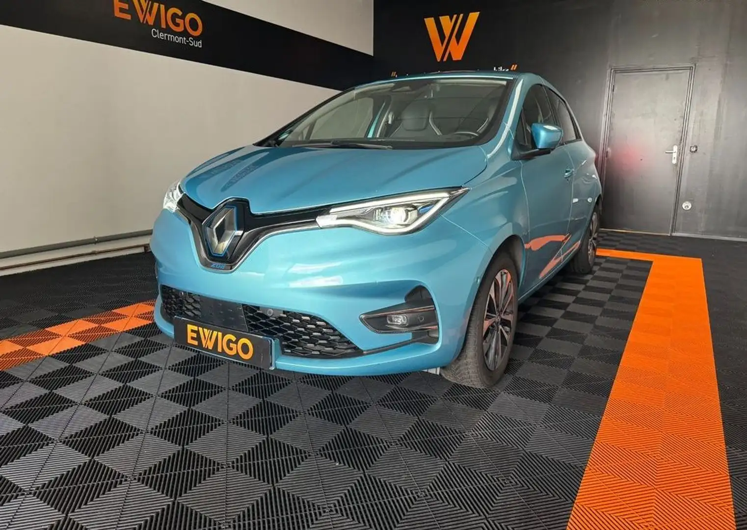Renault ZOE r110 50kwh intens bva location batterie Bleu - 1
