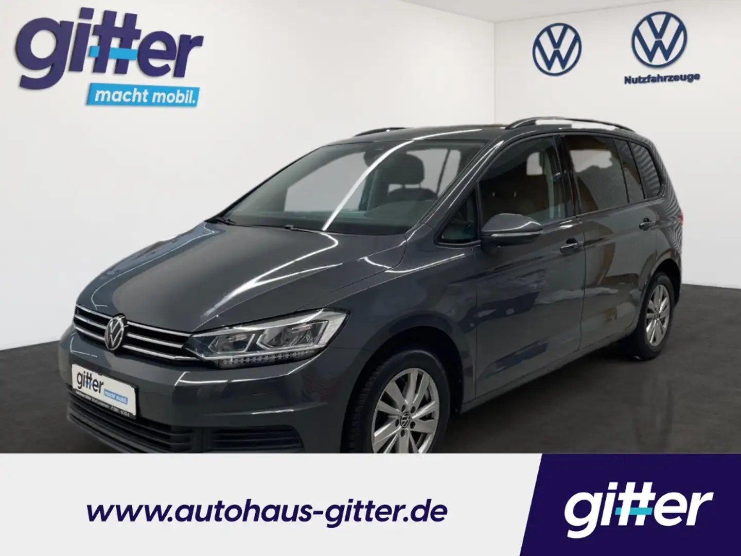 Volkswagen Touran 1.5 TSI CL 7-Sitzer NAVI LED ERGO MASSAGE  WINTER- Grau - 1
