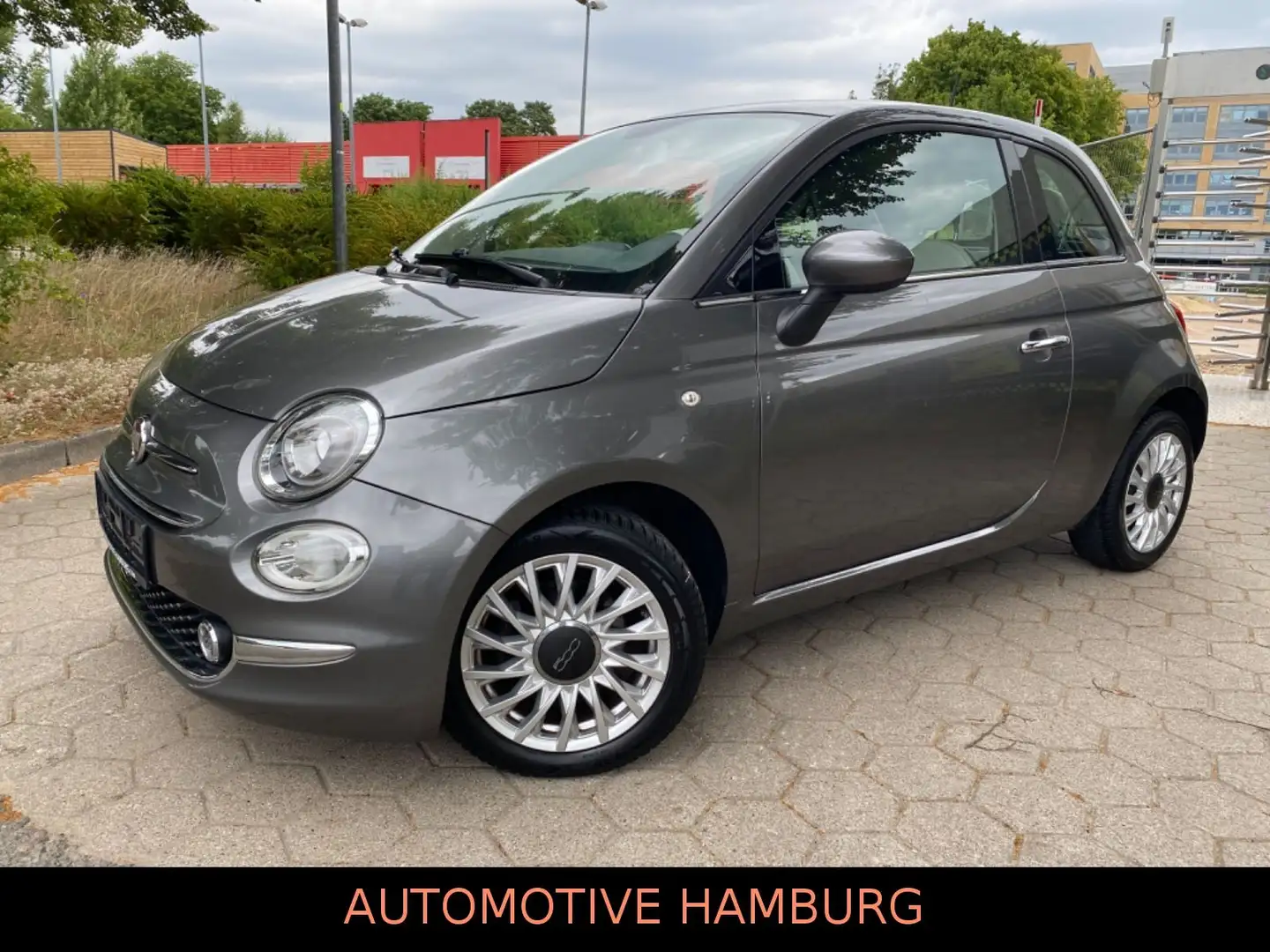 Fiat 500 *Klima*Teil-Leder*NAVI*Panorama*1.Hand Grigio - 2