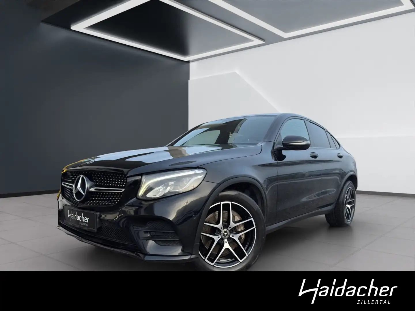Mercedes-Benz GLC 250 d 4MATIC Coupé AMG Night Stdhzg RKam PTS Schwarz - 1