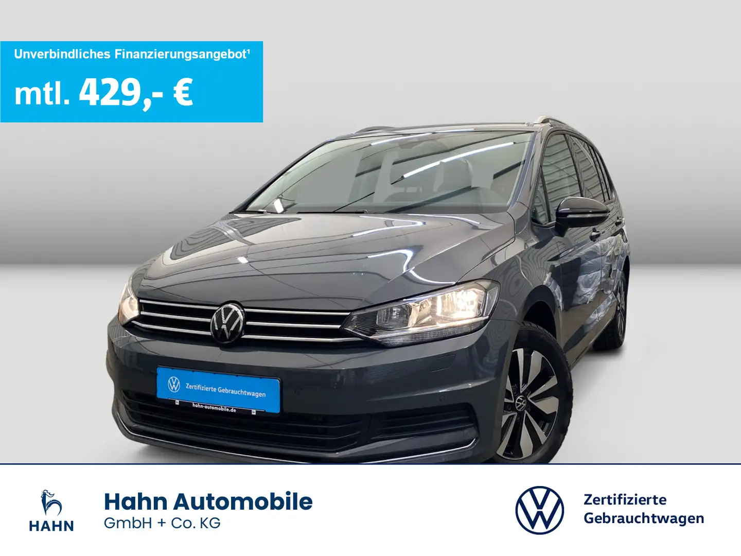 Volkswagen Touran 1.5TSI DSG Goal 7-Sitze Cam Navi-Vorb PDC Grau - 1