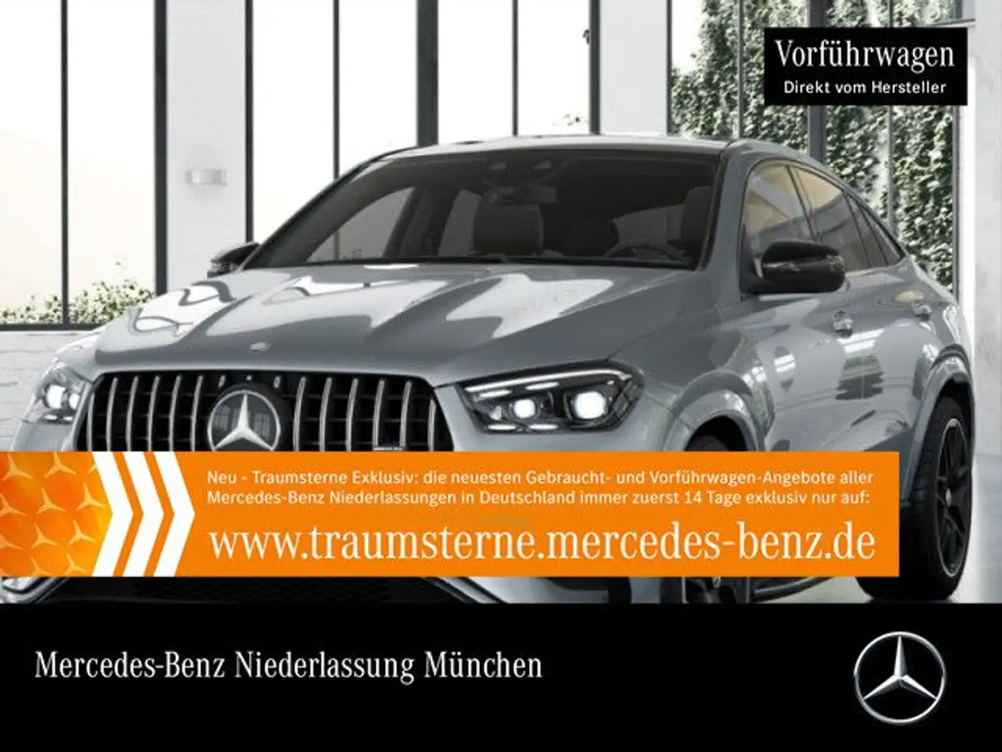 Mercedes-Benz GLE 53 AMG AMG Cp. Perf-Abgas Fahrass WideScreen Airmat Pano Silber - 1