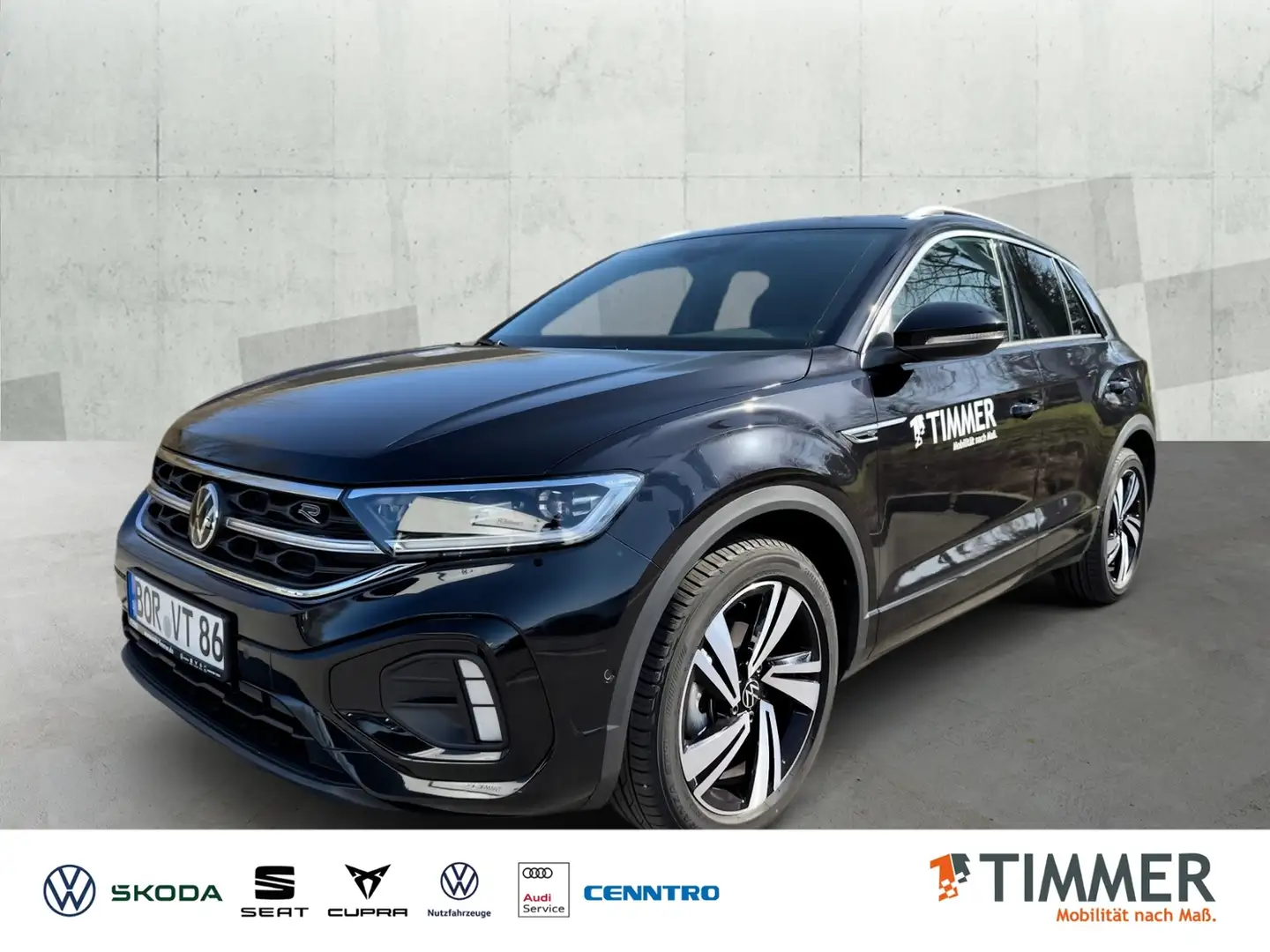 Volkswagen T-Roc R-Line 1.5 l TSI OPF 110 kW (150 PS) 7-Gang-Doppe Negro - 1