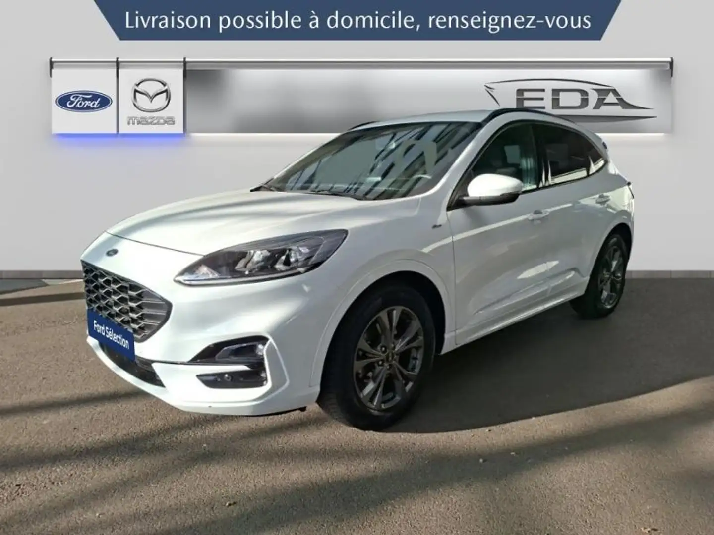 Ford Kuga 2.5 Duratec 190ch FHEV E85 ST-Line BVA Weiß - 1