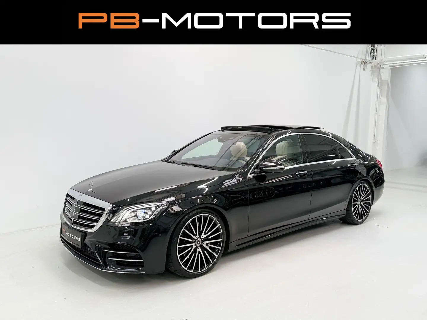 Mercedes-Benz S 450 4Matic L AMG-Line 21" Chaffeur *VOLL* Night Burmes Negru - 1