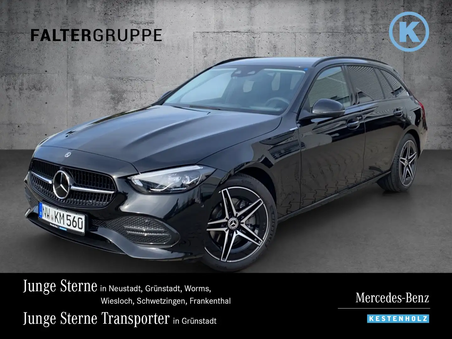 Mercedes-Benz C 220 C 220 d T AVANTGARDE+NIGHT+360°+DISTRO+AHK+SOUND Schwarz - 1