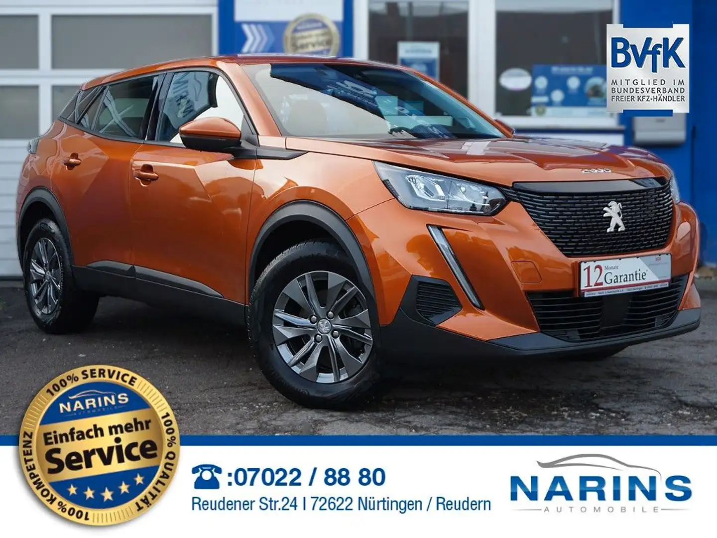 Peugeot 2008 Active Pack Kamera Navi Sitzheizung LED Naranja - 1