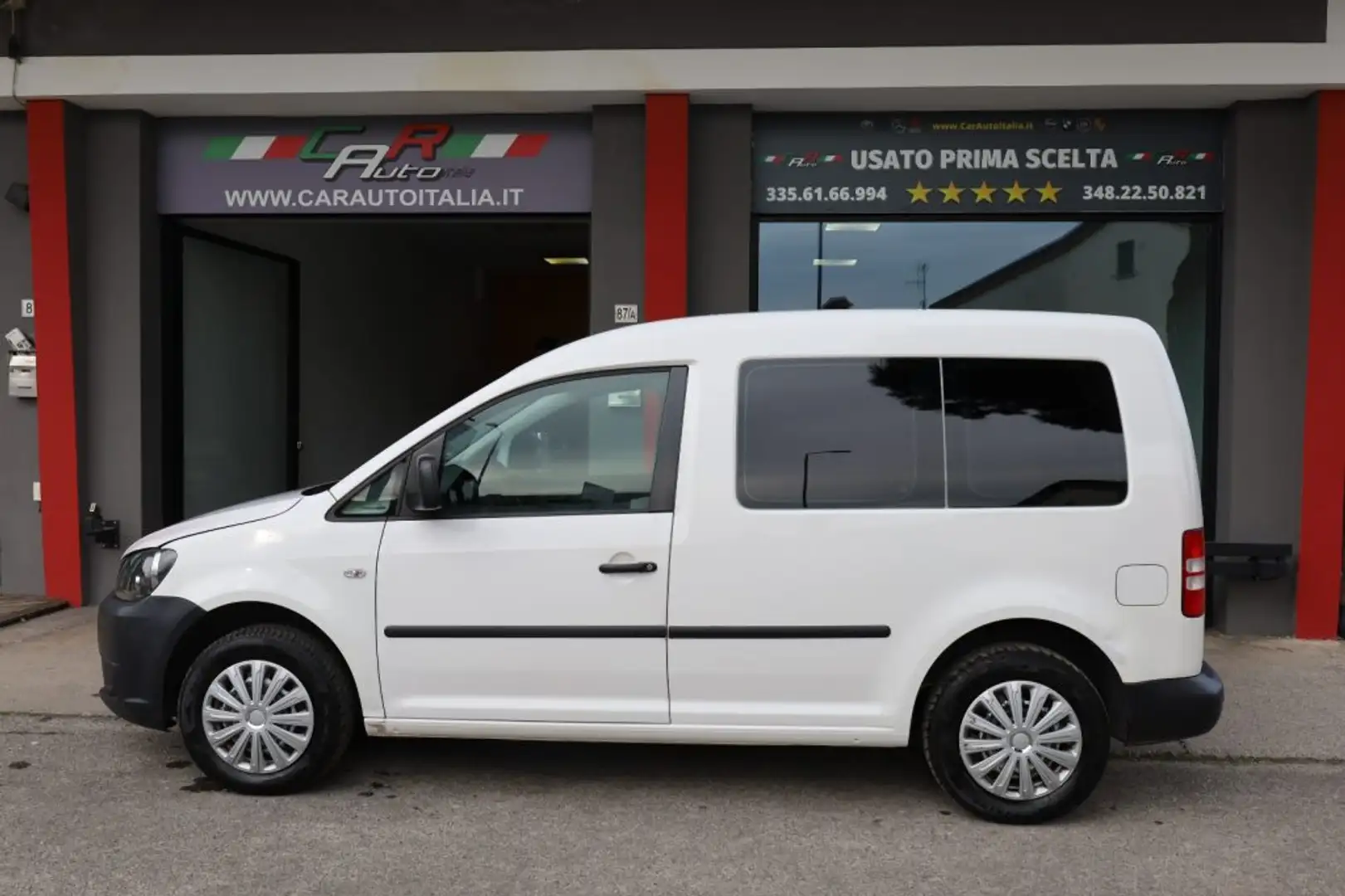 Volkswagen Caddy 1.6 TDI DSG  Autocarro 5Posti Eu5 Wit - 2