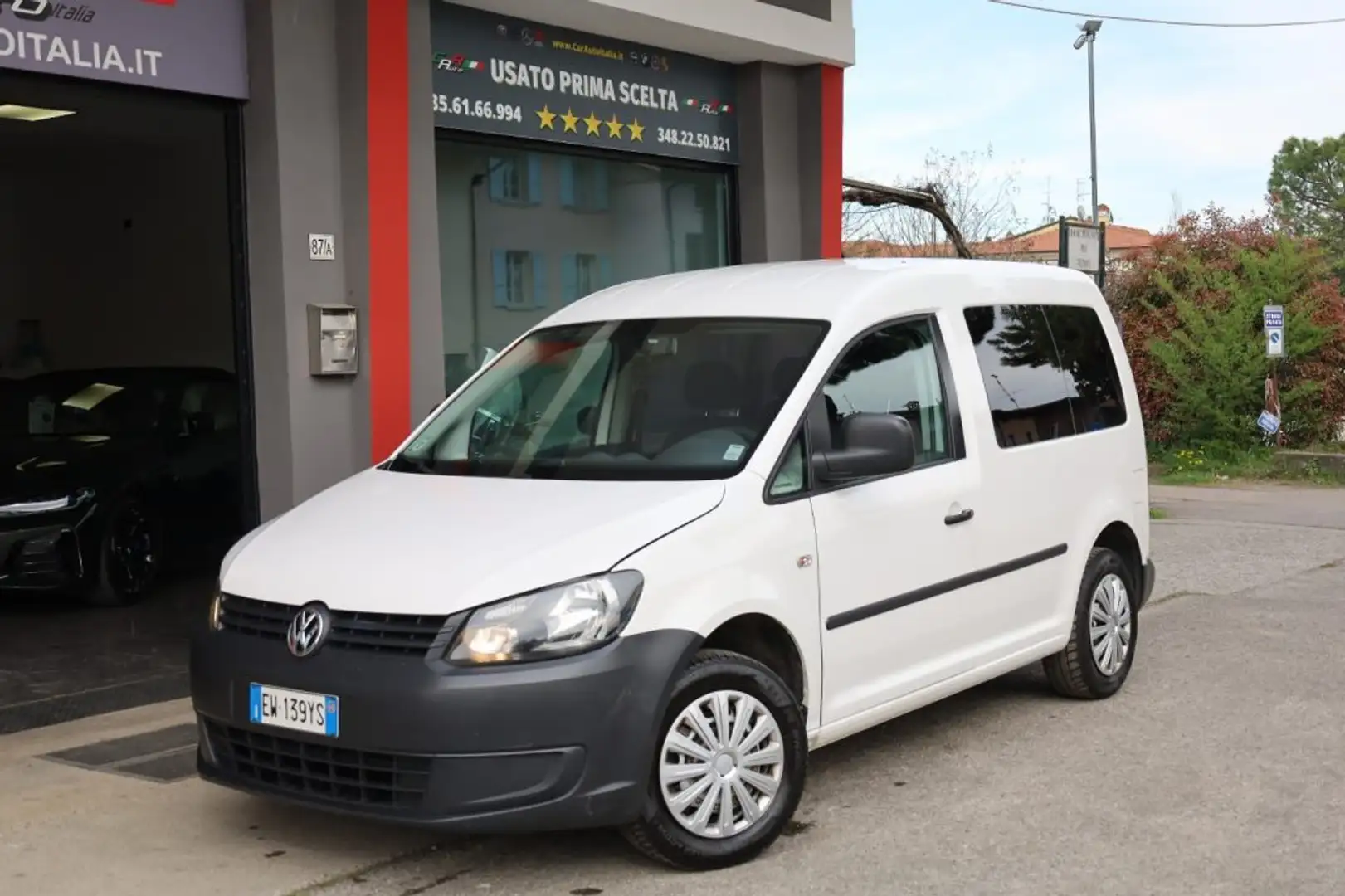 Volkswagen Caddy 1.6 TDI DSG  Autocarro 5Posti Eu5 Wit - 1