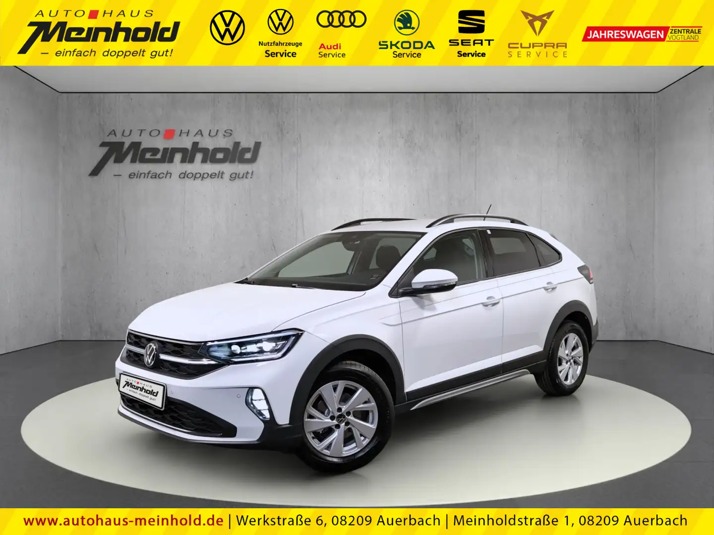 Volkswagen Taigo 1.0 TSI Life, Navi, Matrix LED, Sitzh. Weiß - 1