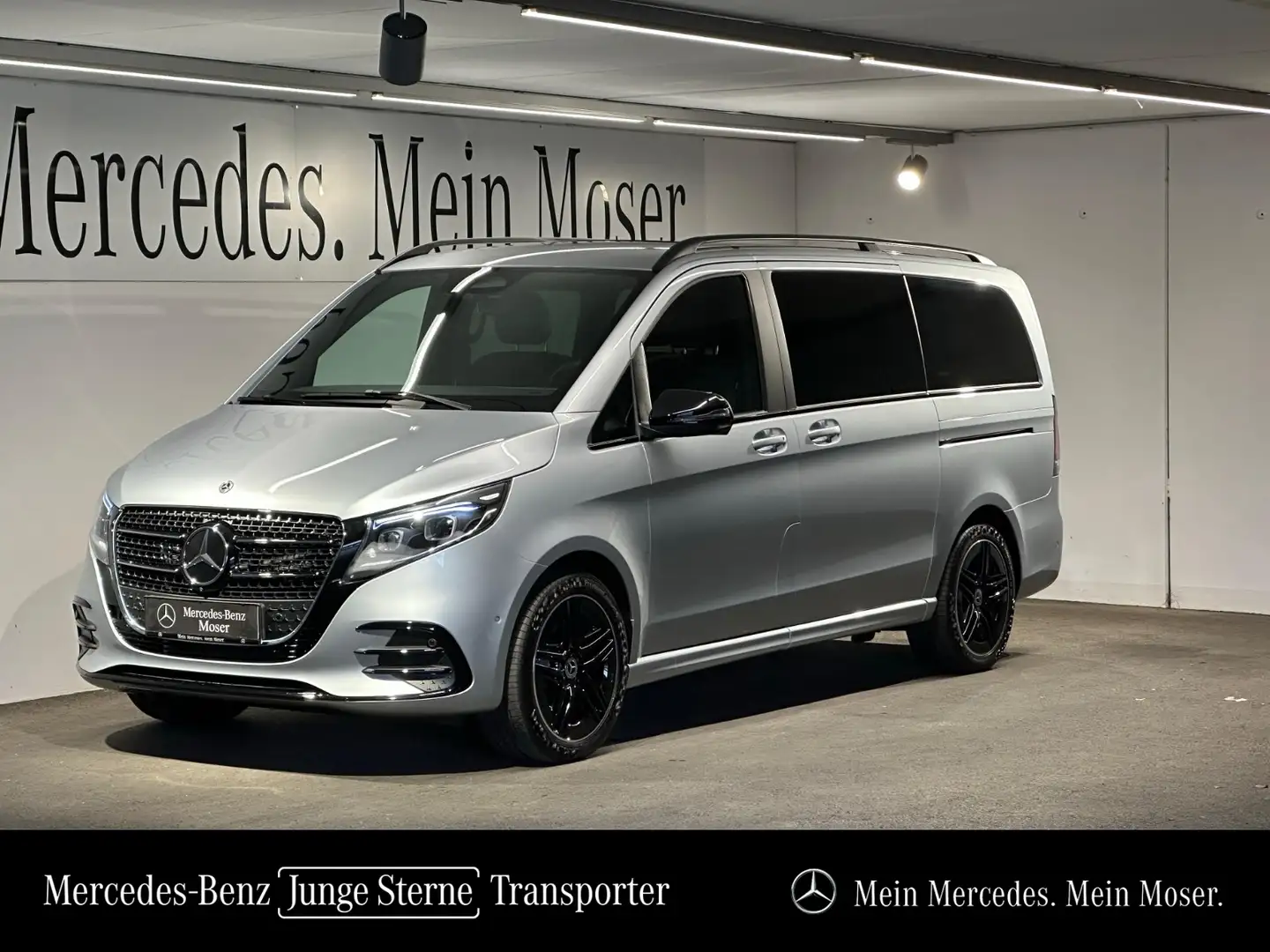 Mercedes-Benz V 300 d 4MATIC EXCLUSIVE Lang AMG Line Zilver - 1