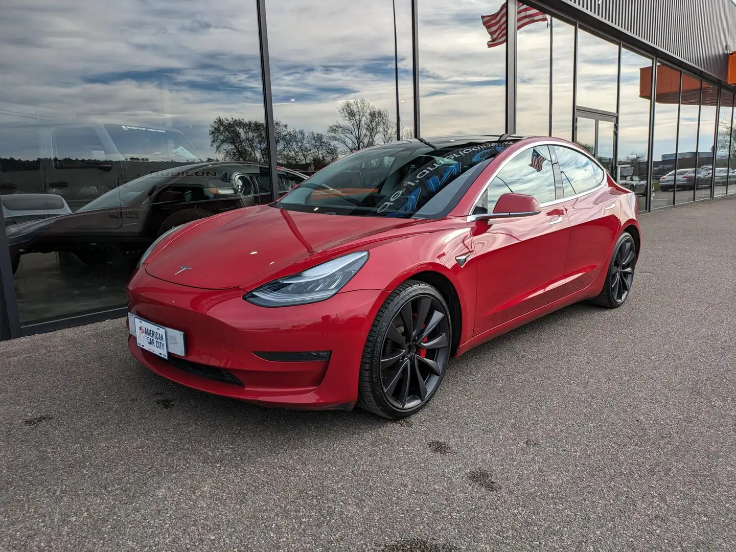 Tesla Model 3 Performance PUP Upgrade Dual Motor AWD  FULL AUTON Rouge - 1