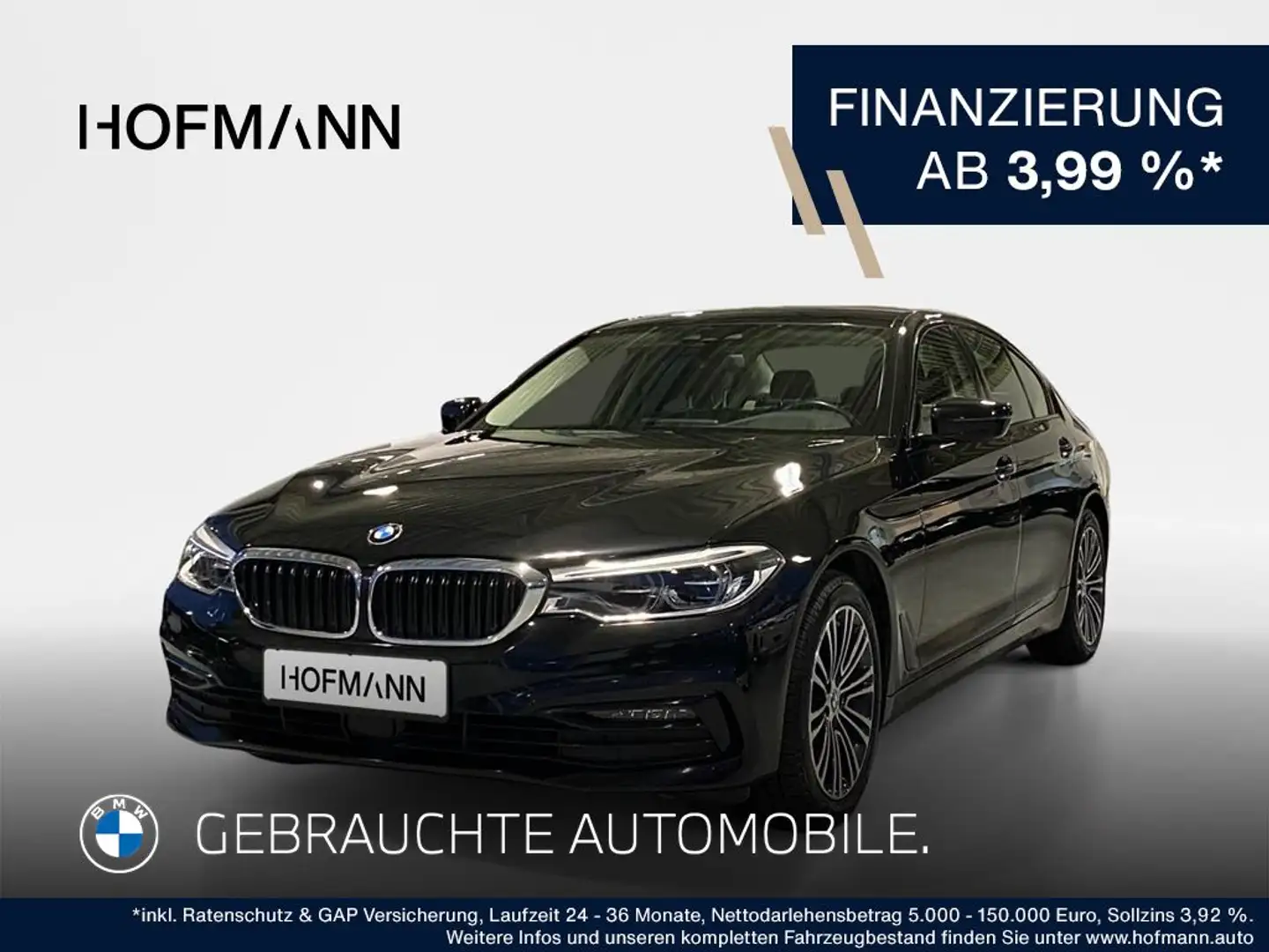 BMW 520 Sport Line Zwart - 1