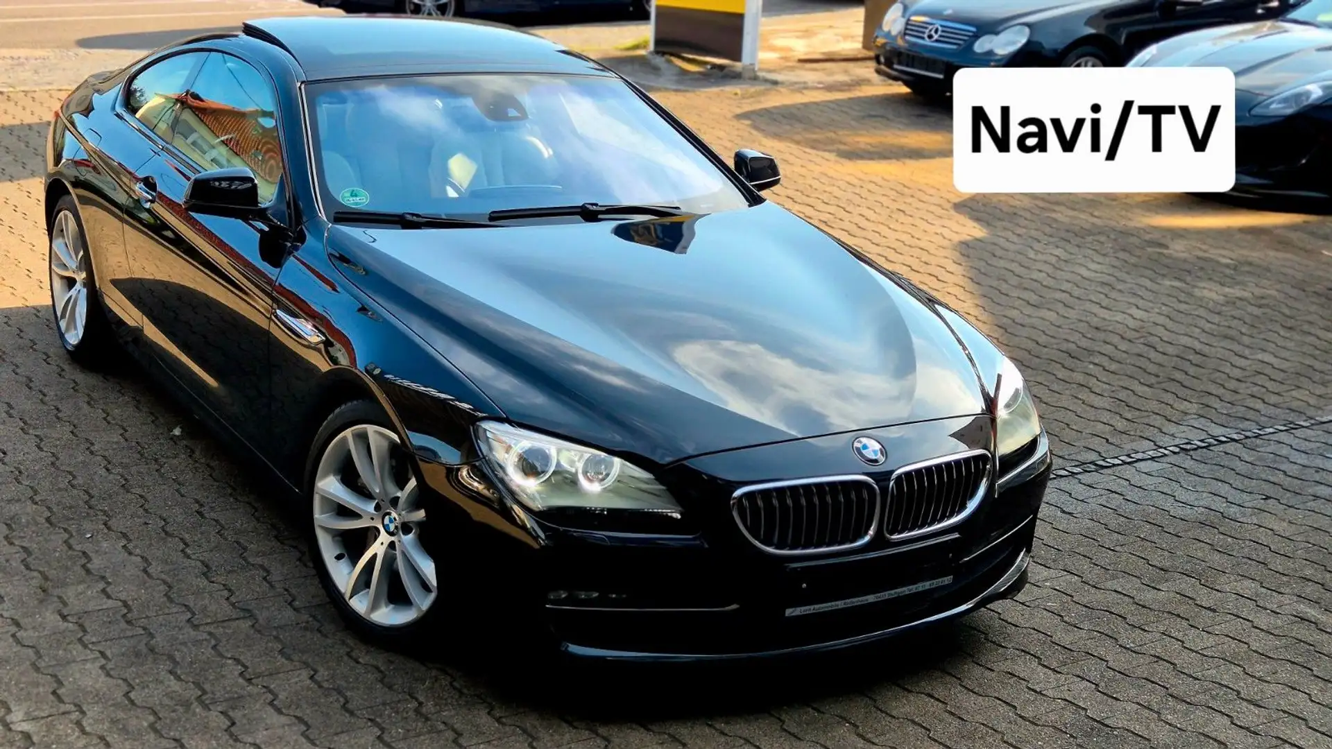 BMW 640 i 6er Coupe Org.43Tkm Leder Grau/Pano/Navi/TV Schwarz - 1