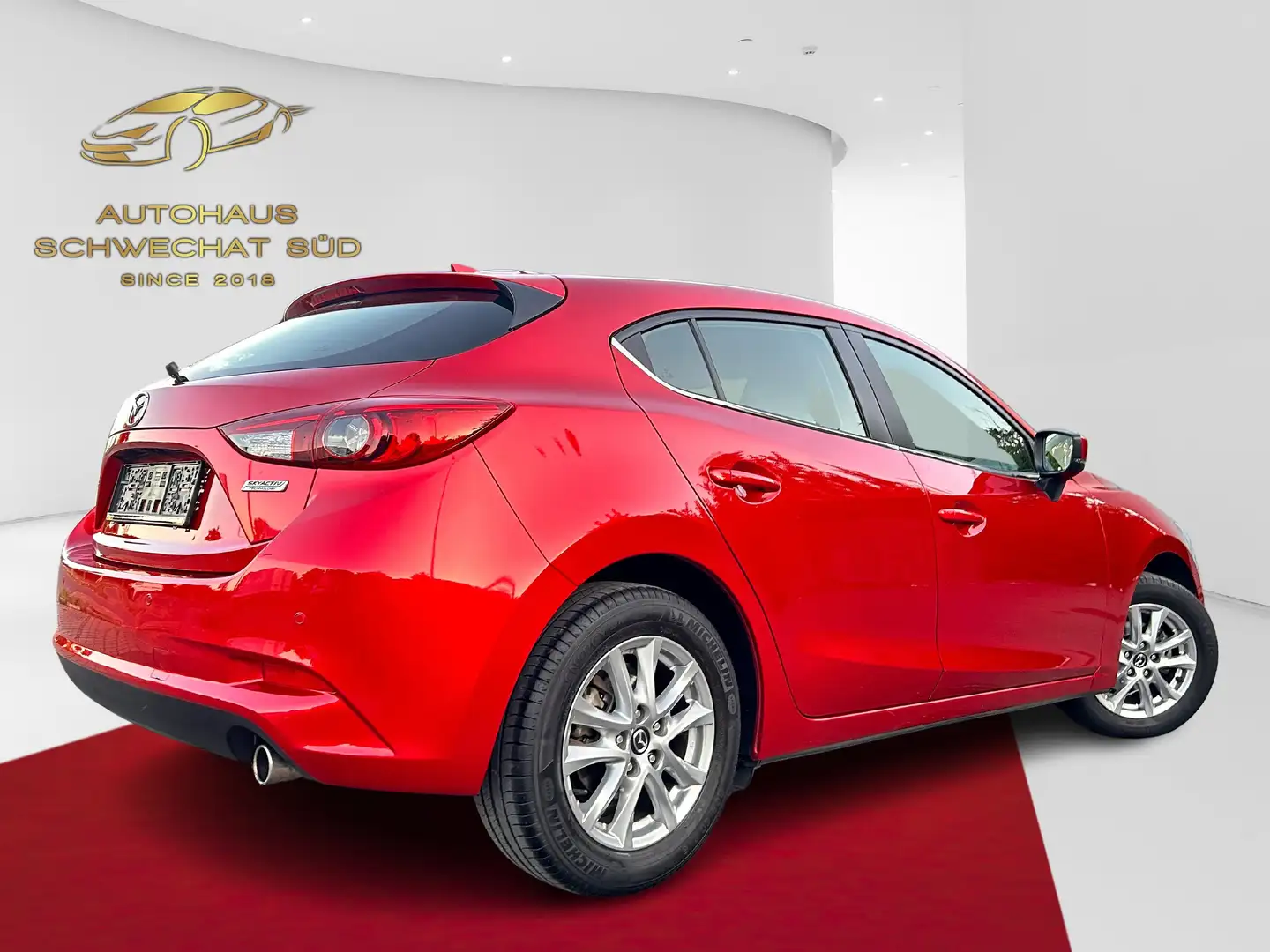 Mazda 3 Sport G100 Challenge // 1.BESITZ // NUR 65.000 KM Rot - 2