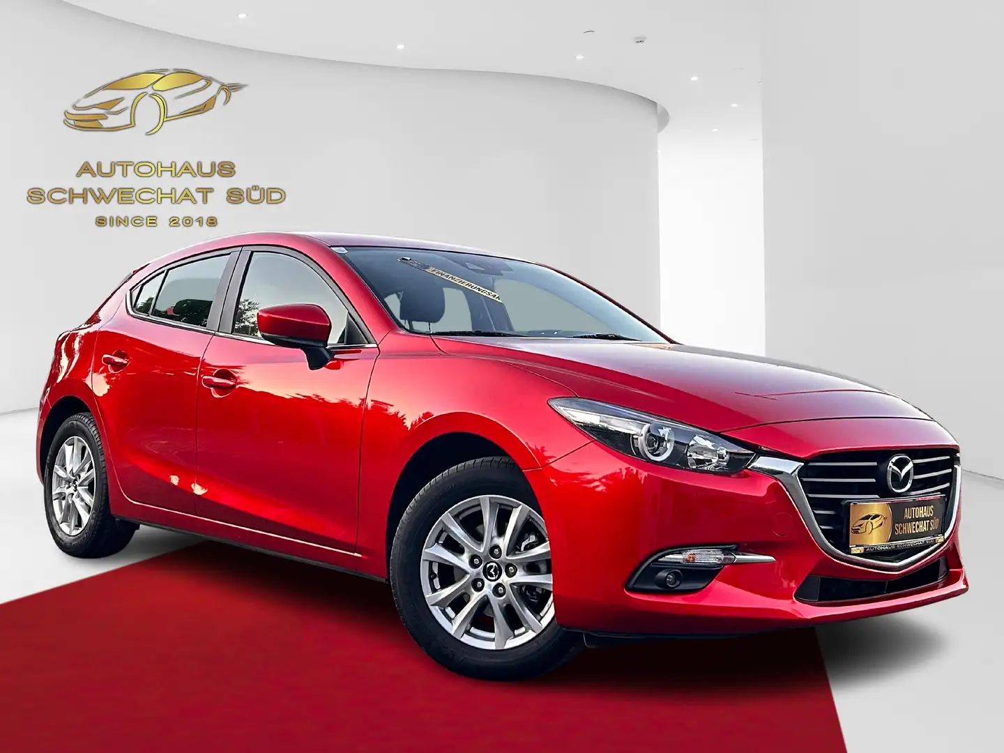 Mazda 3 Sport G100 Challenge // 1.BESITZ // NUR 65.000 KM Rot - 1