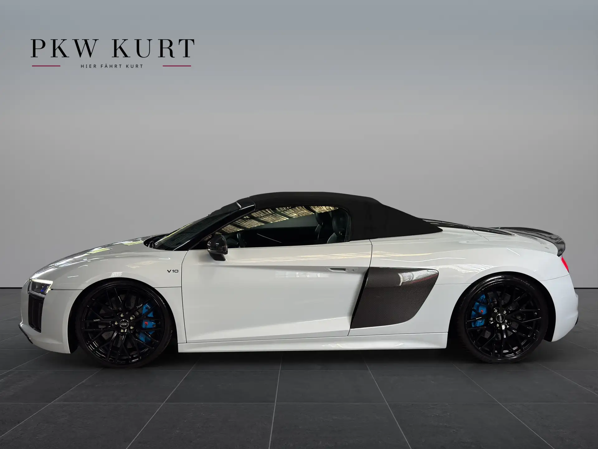 Audi R8 V10 5.2 FSI 2017 흰색 사진 4