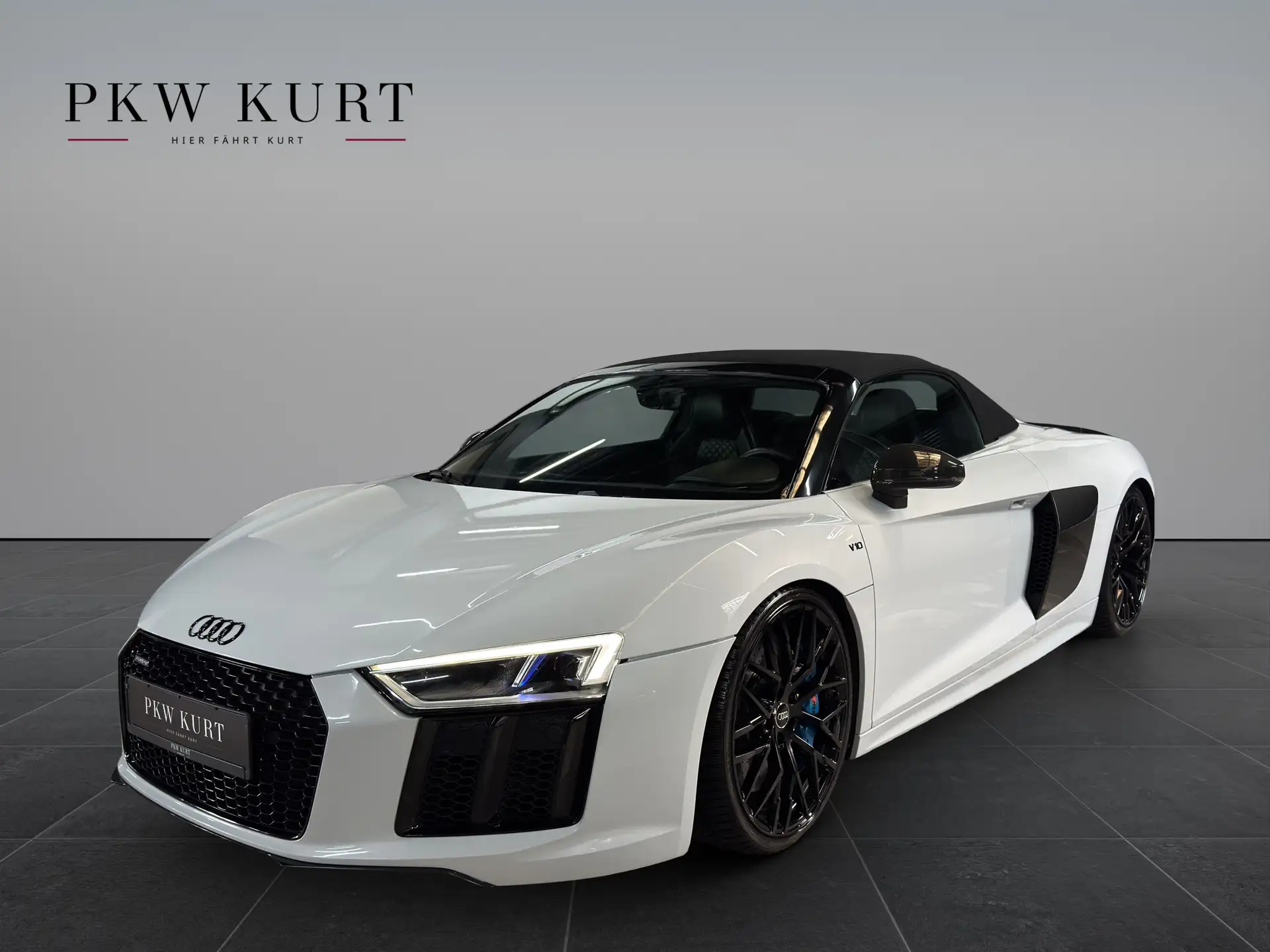 Audi R8 V10 5.2 FSI 2017 흰색 사진 3