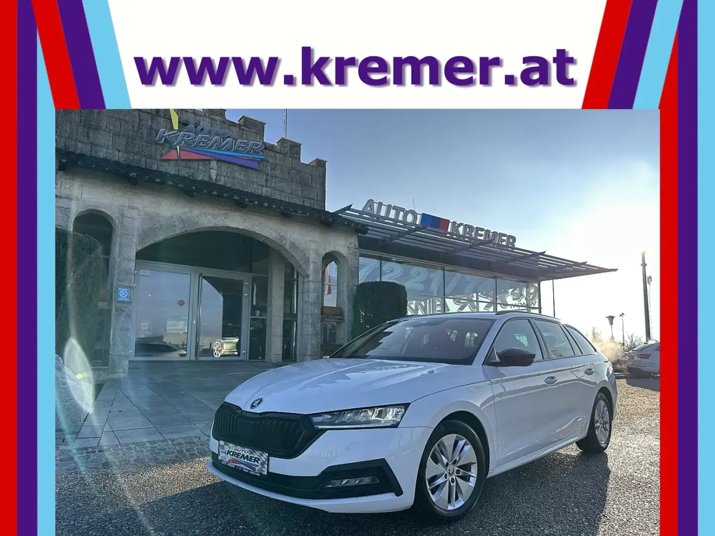 Skoda Octavia Combi 2,0 TDI Ambition DSG/SHA/AHK/RFK/AMBIENTE... Weiß - 1