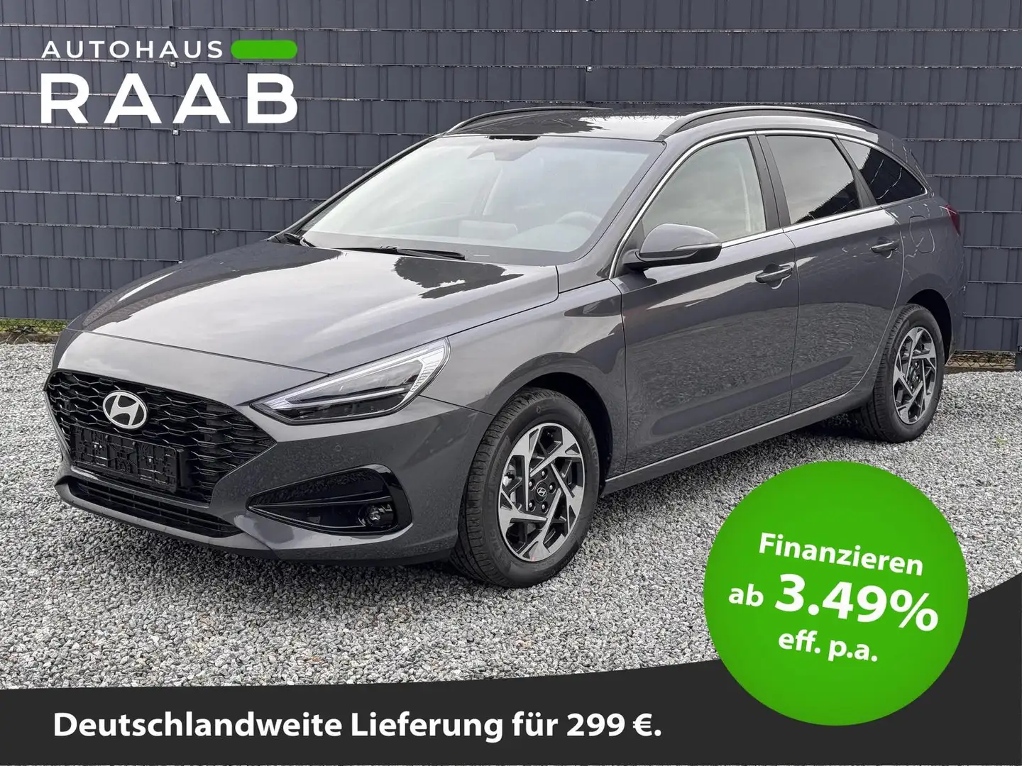Hyundai i30 Family Kombi Automatik Navi Rückfahrkamera Sitzhei Grau - 1