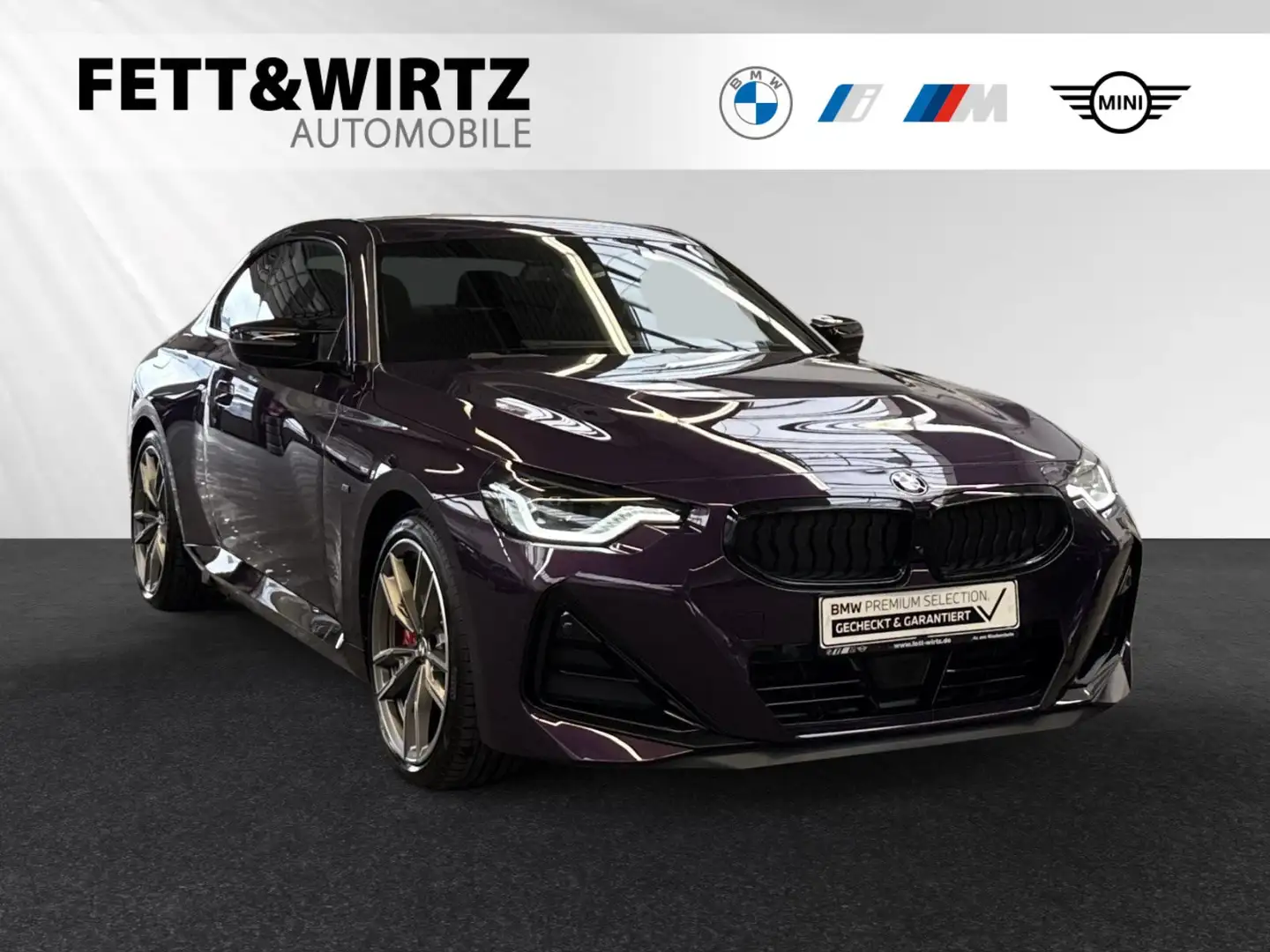 BMW 240 M240i xDrive Coupé M Sport Pro|Sto&Go|H/K|PA+ Violet - 1