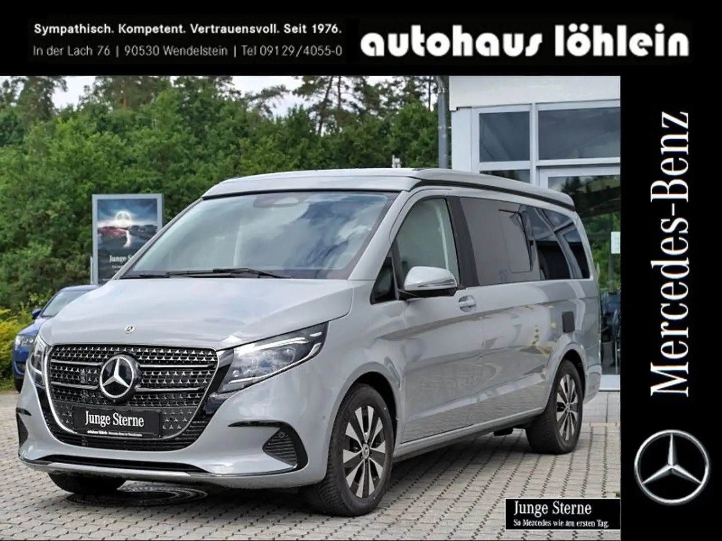 Mercedes-Benz V 300 d Marco Polo KÜCHE+5SITZE+AHK+EL-TÜR+LEDER Grau - 1
