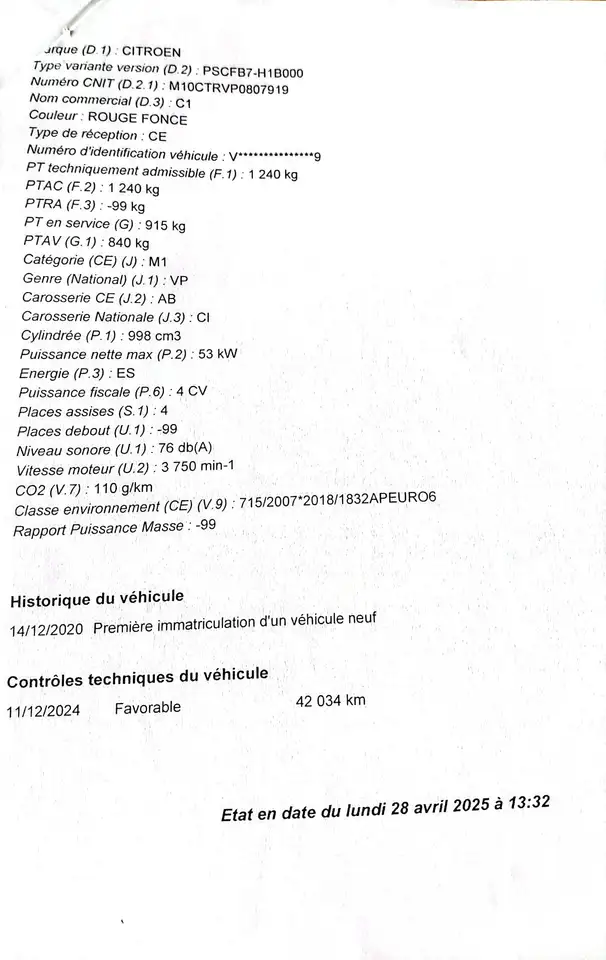 Citroen C1 VTi 72 S\u0026S Feel