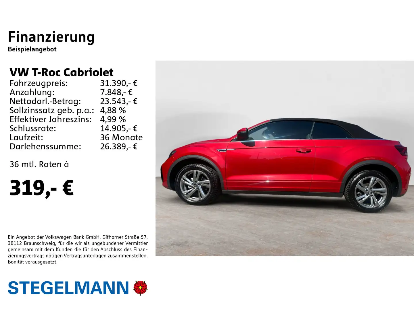 Volkswagen T-Roc 1.5 TSI DSG Facelift R-Line *LED Rot - 2