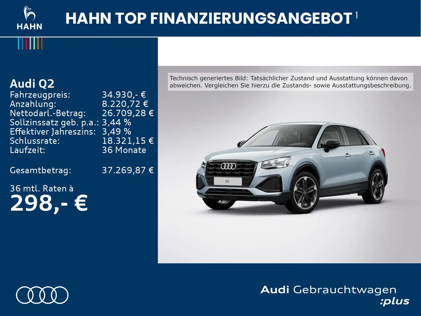 Audi Q2 35 TFSI advanced AHK Matrix Carplay Navi CAM Grau - 2