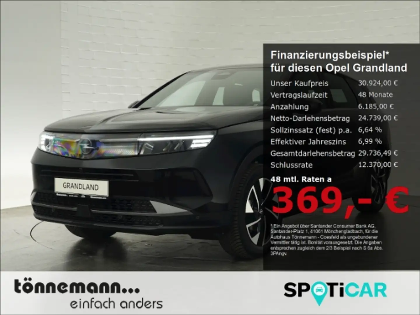 Opel Grandland B HYBRID EDITION eDCT+RÜCKFAHRKAMERA+SITZ-/LENKRAD Noir - 1