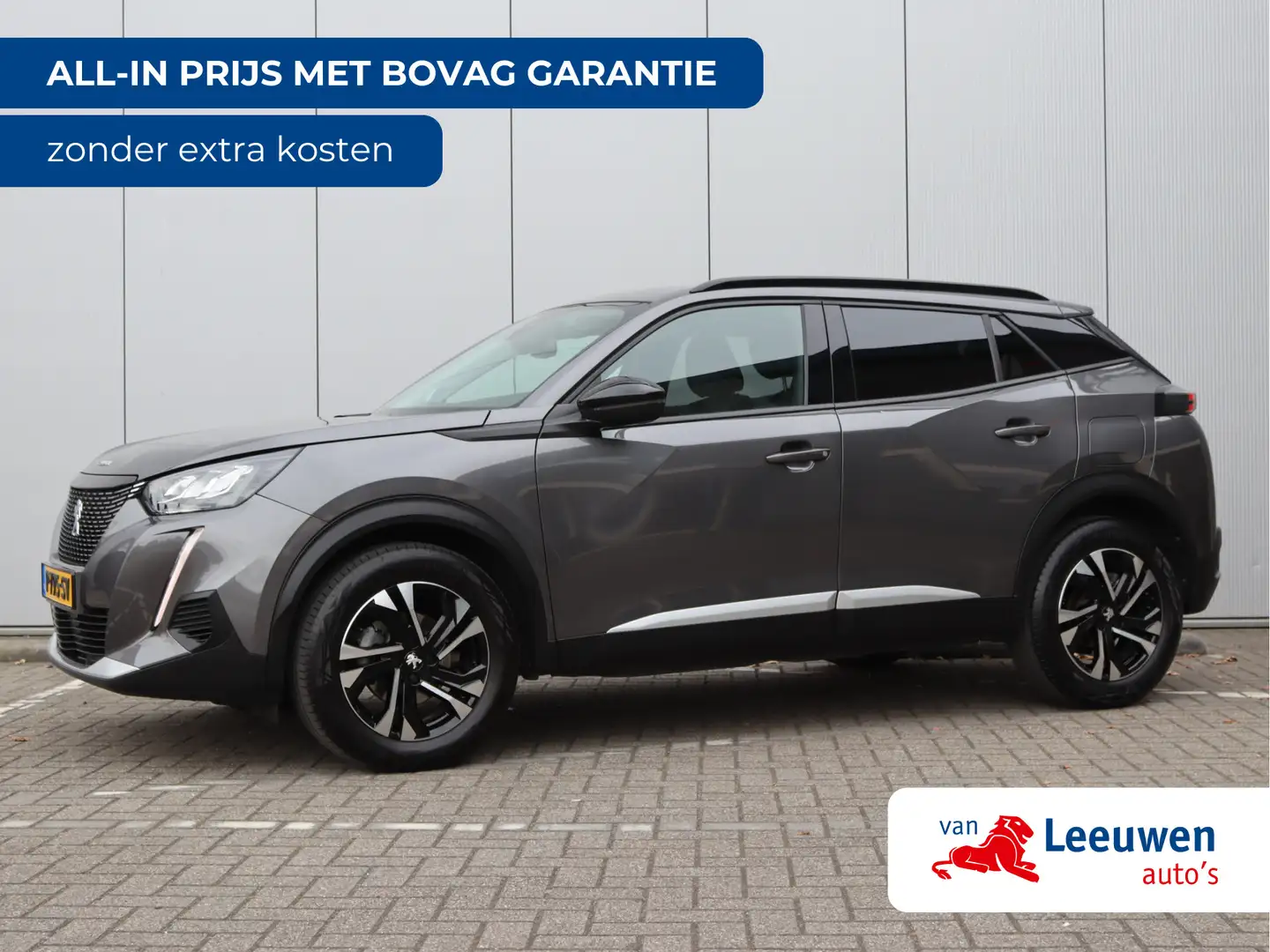 Peugeot 2008 1.2 PureTech Allure | LED | Navi by app | Parkeers Grijs - 1
