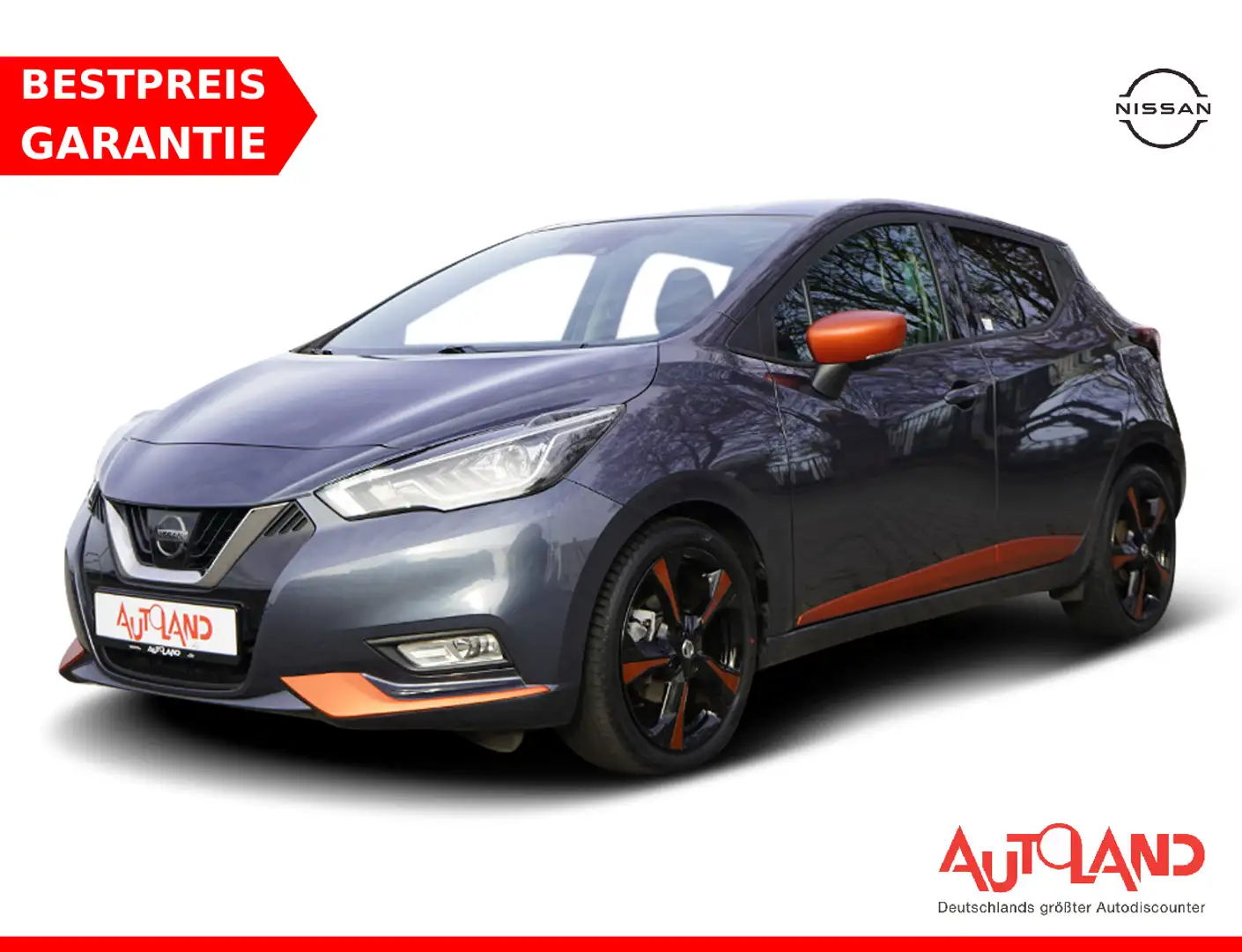 Nissan Micra 0.9 Tekna LED Navi Kamera Totwinkel 360° Grau - 1