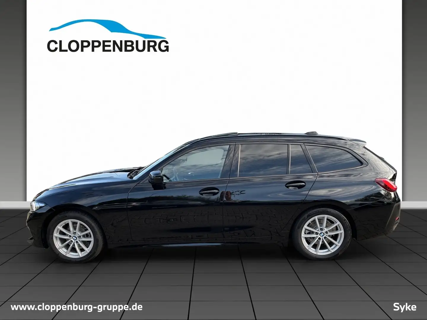 BMW 318 d Touring AHK+Head-Up+Komfortzugang+DAB+LED+Pano.D Schwarz - 2