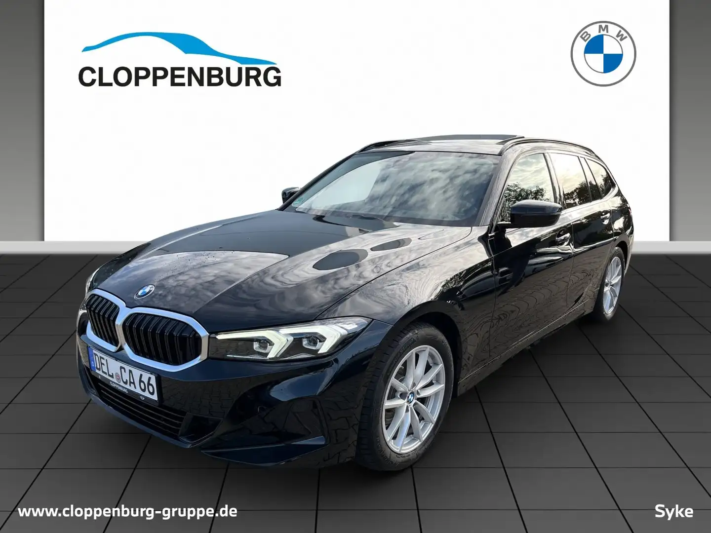 BMW 318 d Touring AHK+Head-Up+Komfortzugang+DAB+LED+Pano.D Schwarz - 1