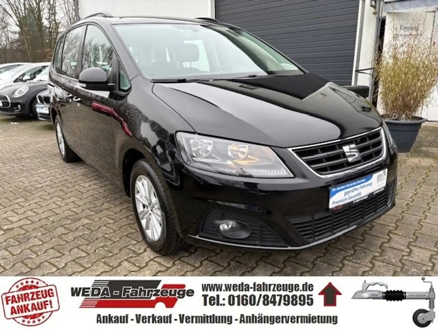 SEAT Alhambra Style - Navi - TÜV/AU NEU - MwSt. ausw. Schwarz - 1