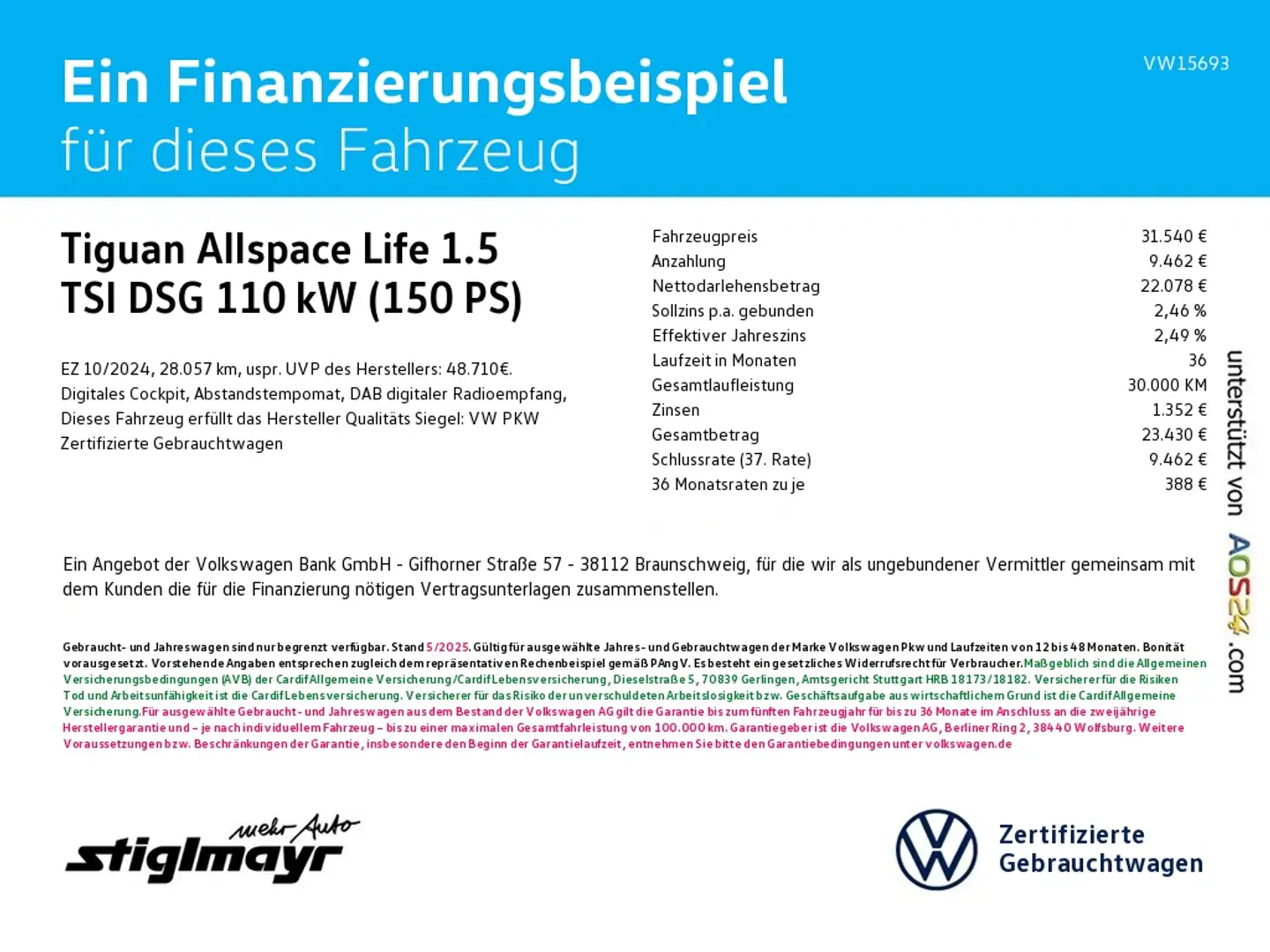Volkswagen Tiguan Allspace Life 1.5 TSI DSG KAMERA+LED+NAVI Nero - 2