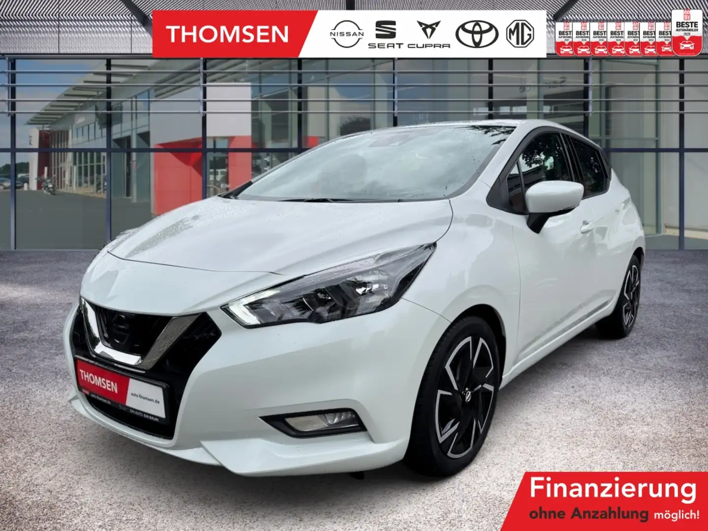 Nissan Micra 1.0 IG-T ) N-Way Navi Winterp. PDC SHZ LM Weiß - 1