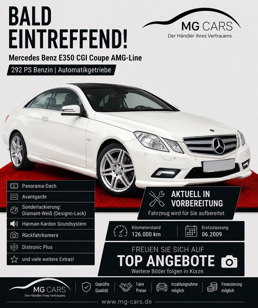 Mercedes-Benz E 350 E350 CGI~Coupe~AMG-Line~Panorama~DistronicPlus!