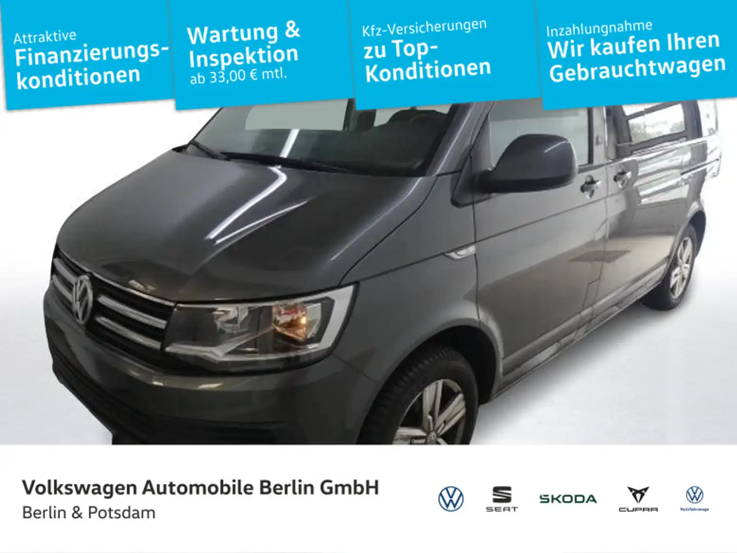 Volkswagen T6 Multivan 2.0 TDI DSG Comfort Navi Stdhz 7 Sit Grau - 1