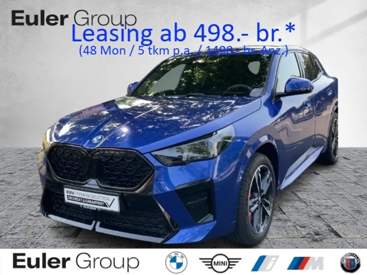 BMW X2 sD18d M-Sport-Pro 19'' AHK Komf-Zug. HiFi adLED PD Blau - 1