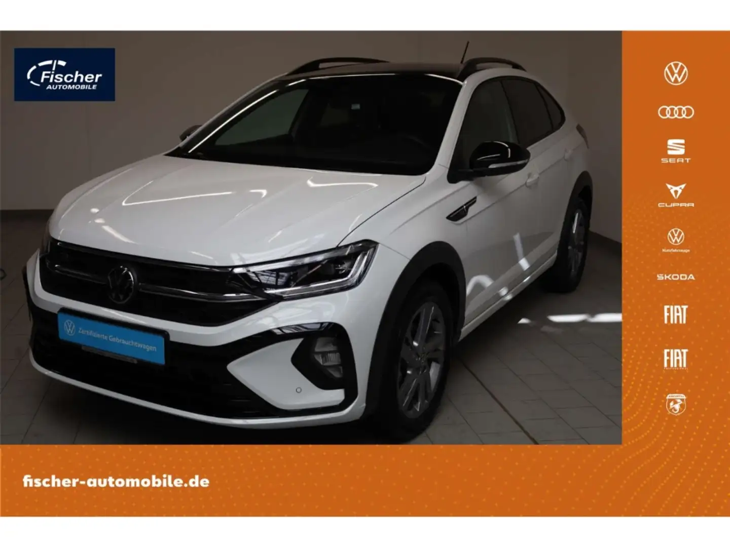 Volkswagen Taigo 1.0 TSI R-Line DSG Matrix/NAV/RFK/ACC/SH Weiß - 1