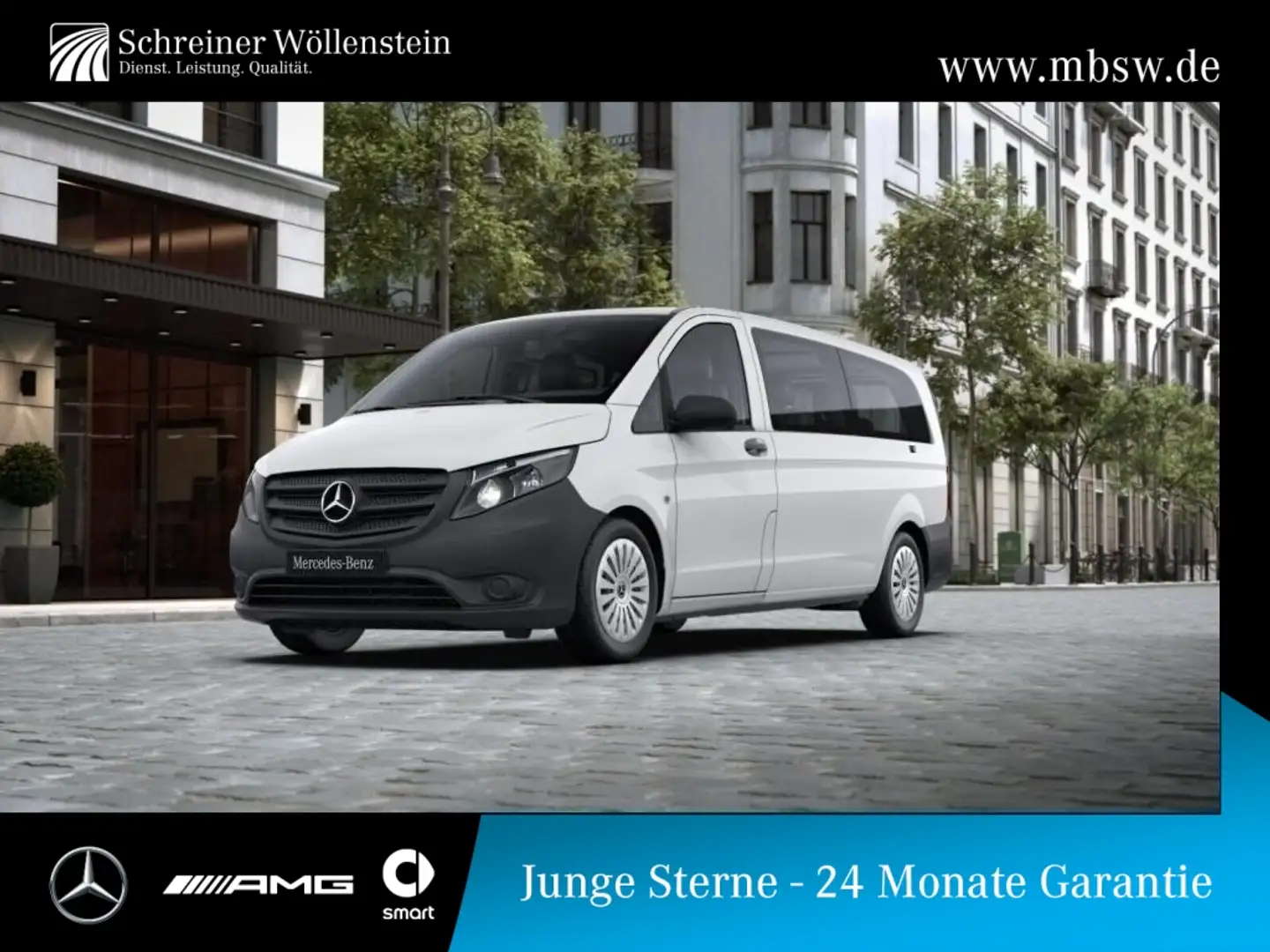 Mercedes-Benz Vito 114 Tourer PRO XL *AUT*Navi*RKam*DAB* Blanc - 1