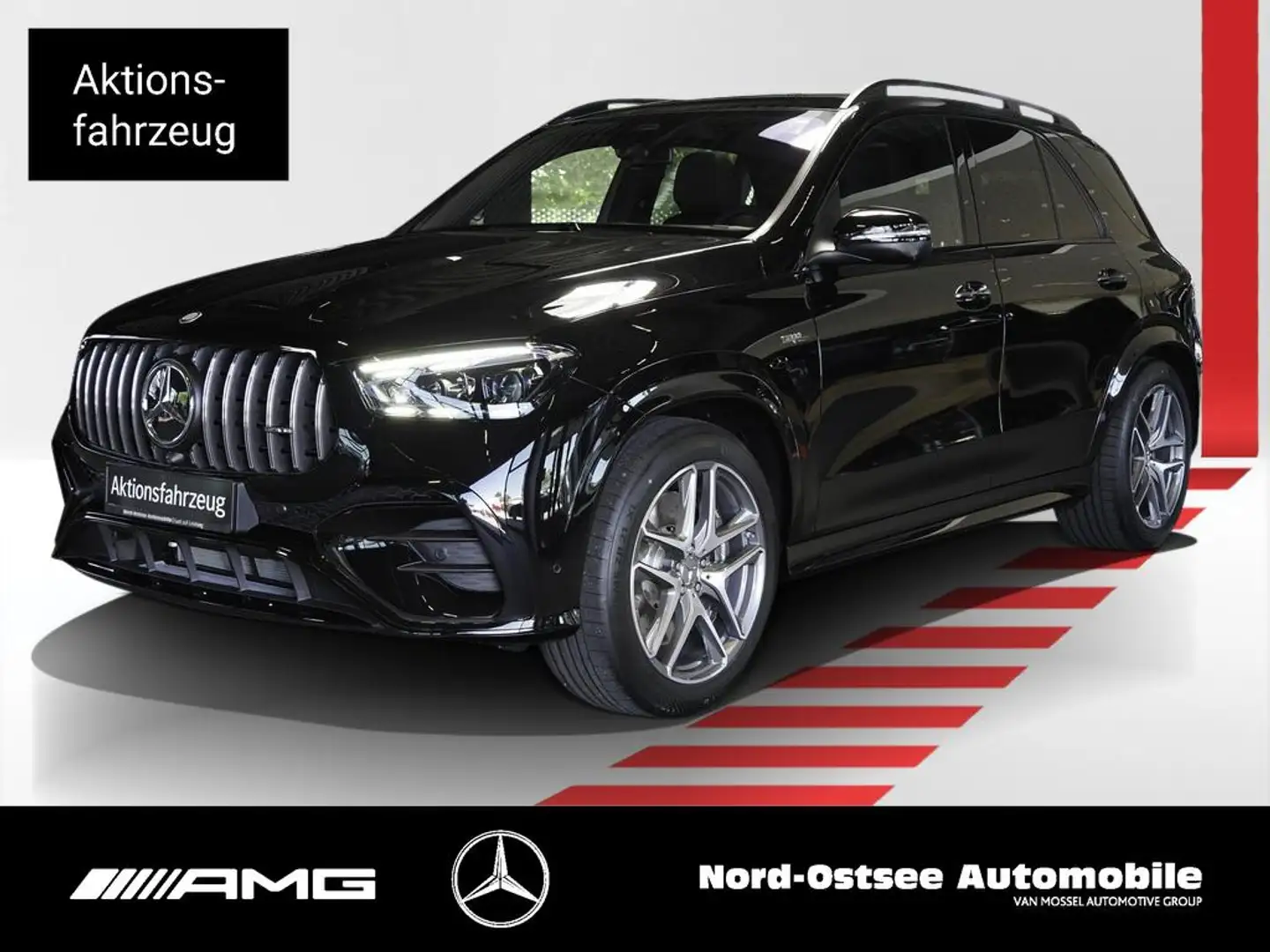 Mercedes-Benz GLE 53 AMG HYBR 4m+ NIGHT PANO AHK AKUSTIK AHK Noir - 1